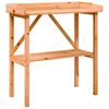 vidaXL Tavolo Piante con Ripiano Marrone 78x38x,82,5cm Massello Abete