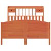 vidaXL Letto Libreria senza Materasso Marrone Cera 140x190 cm in Pino