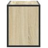 vidaXL Mobile TV Rovere Sonoma 80x31x39,5 cm Legno Multistrato Metallo
