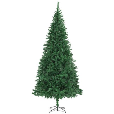 vidaXL Albero di Natale Preilluminato con Palline e LED Verde 300 cm