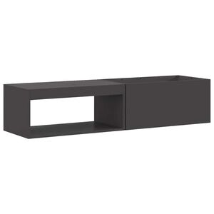 vidaXL Focolare Nero 160 x 45 x 35 cm Acciaio