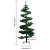 vidaXL Albero di Natale Preilluminato con Vaso Verde 180 cm in PVC