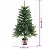 vidaXL Albero di Natale con 150 LED con supporto Verde 65 cm PE