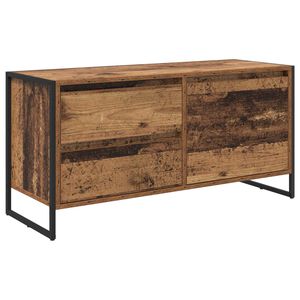 vidaXL Mobile TV Legno vecchio 100 x 36 x 49.5 cm Legno multistrato
