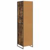 vidaXL Armadio 2 pcs Quercia Fumosa 50 x 50 x 200 cm Legno multistrato