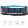 Intex Set Piscina Rotonda con Telaio Ultra XTR 488x122 cm