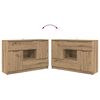 vidaXL Credenza Rovere artigianale 100 x 30 x 65,6 Legno multistrato