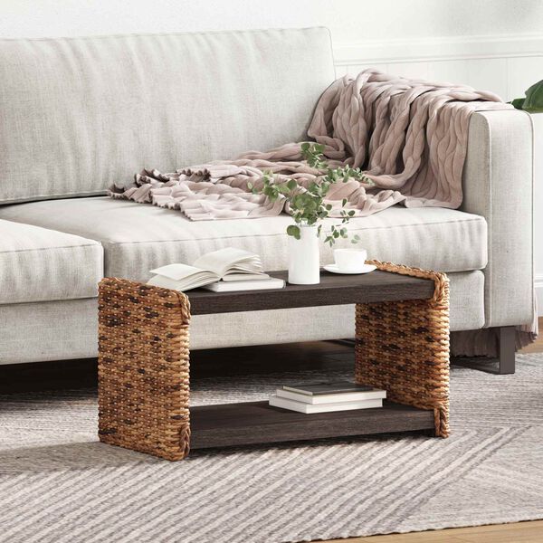 vidaXL Tavolo laterale Naturale 44.5 x 45 x 45 cm