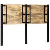 vidaXL Testiera 140 cm in Legno Massello di Mango e Ferro