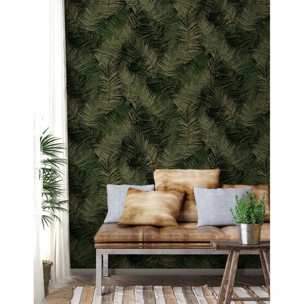 DUTCH WALLCOVERINGS Carta da Parati Palm Verde
