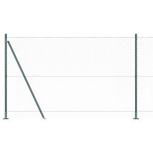 vidaXL Recinzione esagonale con base in cemento 100 x 1,4 m Verde Rete
