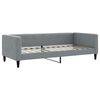 vidaXL Divano Letto Estraibile Cassetti Grigio Chiaro 90x200cm Tessuto