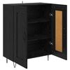 vidaXL Credenza Rovere Nero 69,5 x 34 x 90 cm