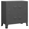 vidaXL Classificatore Industriale Antracite 75x40x80 cm in Acciaio