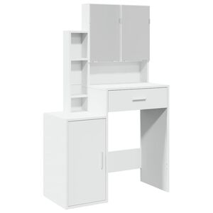 vidaXL Toeletta con Armadietto Bianco 80x35x132 cm