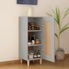 vidaXL Credenza Grigio Cemento 34,5x34x90 cm in Legno Multistrato