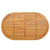 vidaXL Piano del tavolo Olio Naturale 120 x 70 x 2 cm