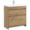vidaXL Set di mobili per il bagno Rovere Artigianale 81 x 40 x 84,5 cm
