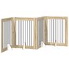 vidaXL Cancello per cani pieghevole con supporti 4 pcs Rovere Sonoma