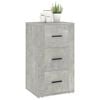 vidaXL Credenza Grigio Cemento 40x33x70 cm in Legno Multistrato