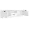 vidaXL Mobile TV Bianco 140x35x40 cm in Legno Massello