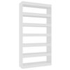 vidaXL Libreria/Divisorio Bianco Lucido 100x30x198cm Legno Multistrato