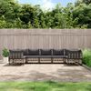 vidaXL Set Divani da Giardino 7 pz con Cuscini Antracite in Polyrattan