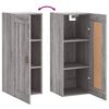 vidaXL Mobile a Parete Grigio Sonoma 34,5x34x90 cm Legno Multistrato