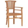 vidaXL Set da Pranzo da Giardino 7 pz in Legno Massello di Teak