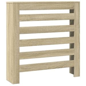 vidaXL Copertura Termosifone Rovere Sonoma 78x20x82 Legno Multistrato