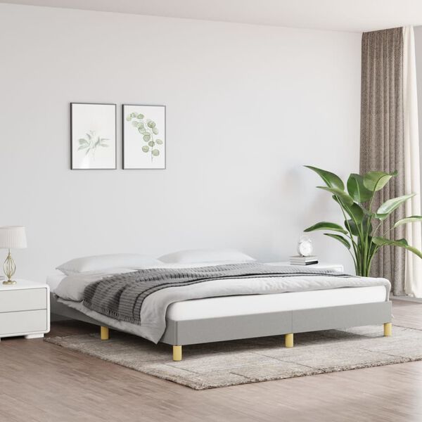 vidaXL Struttura Letto Senza Materasso 180x200cm Tessuto Super King