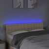 vidaXL Testiera a LED Crema 144x5x78/88 cm in Tessuto