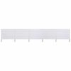 vidaXL Paravento a 5 Pannelli in Tessuto 600x120 cm Bianco Sabbia