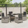vidaXL Set da Pranzo per Giardino 5 pcs Grigio chiaro polyrattan