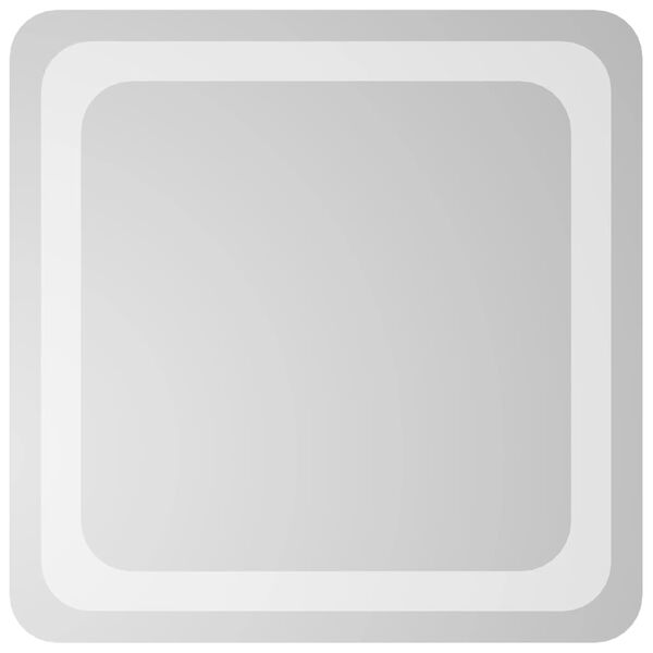vidaXL Specchio da Bagno con Luci LED 40x40 cm