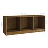 vidaXL Mobile Porta TV Marrone Ambra 104x33x41 cm in Legno di Pino