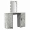 vidaXL Tavolo da Trucco Grigio chiaro 102 x 33 x 135 cm
