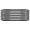 vidaXL Letto Giardino Acciaio Zincato 175x100x36cm Grigio