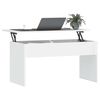 vidaXL Tavolino da Salotto Bianco 102x50,5x52,5cm in Legno Multistrato