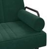 vidaXL Divano Letto con Braccioli Verde Scuro in Velluto