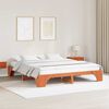 vidaXL Struttura del letto Marrone cerato 180 x 200 cm Pino massello