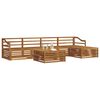 vidaXL Set di divani da esterno 6 pcs Naturale