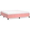 vidaXL Giroletto Rosa 160x200 cm in Velluto