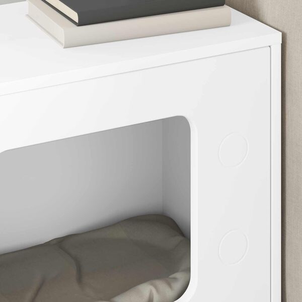 vidaXL Casa per Gatti Bianco 51 x 30 x 52 cm Legno multistrato