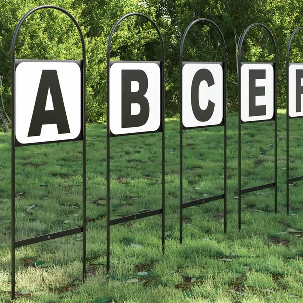 vidaXL Marcatori da Dressage 12 pz in Acciaio