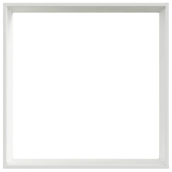 vidaXL Bordura per Prato Bianco 50 x 50 x 13 cm Acciaio