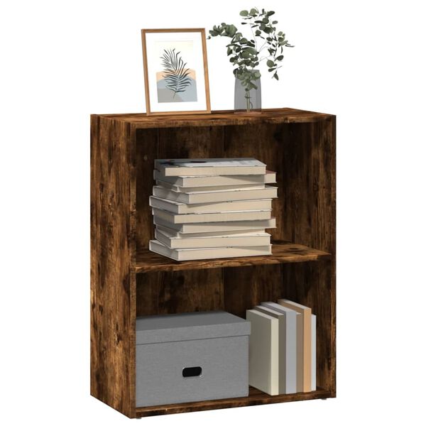 vidaXL Libreria Rovere Fumo 60x30x77 cm in Legno Multistrato