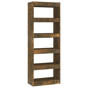 vidaXL Libreria/Divisorio Rovere Fumo 60x30x166 cm in Truciolato