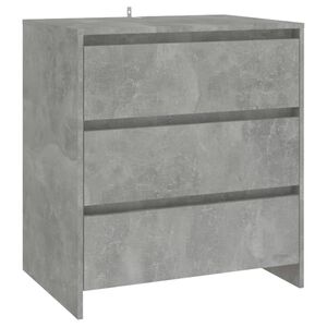 vidaXL Credenza Grigio Cemento 70x41x75 cm in Truciolato