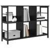 vidaXL Libreria Rovere Nero 102 x 32 x 72,5 cm Legno multistrato